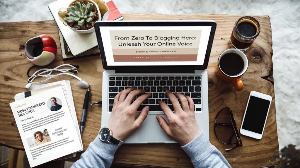 Person starting their blogging journey