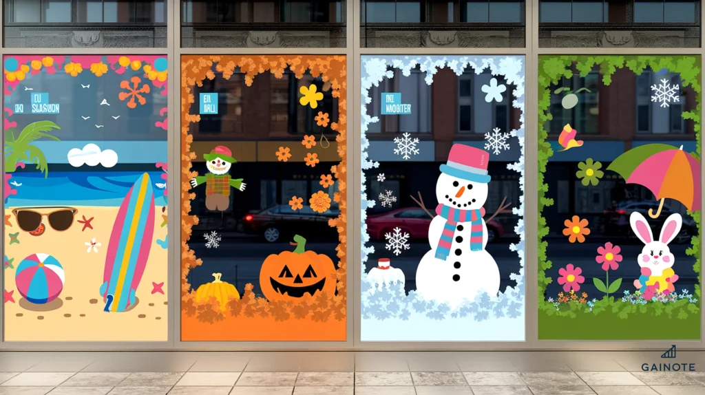 Seasonal e-commerce storefront displaying products for different times of the year
